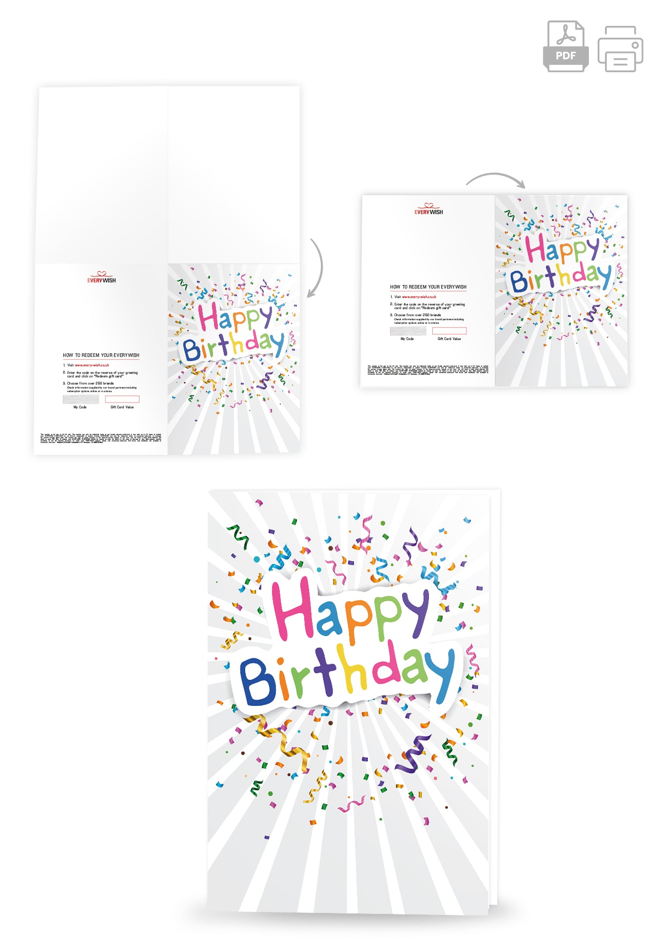 Happy Birthday - Confetti