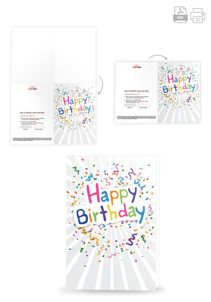 Happy Birthday - Confetti