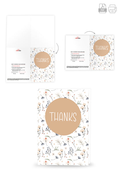 Thanks - Flowers White (Value)