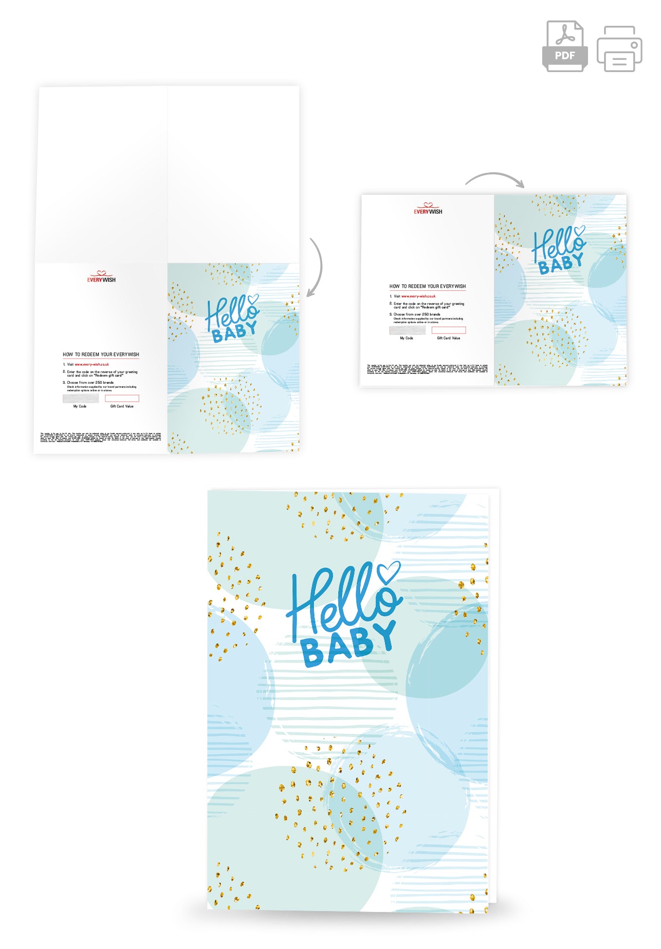 Hello Baby - Blue