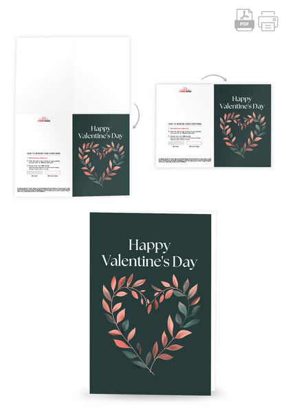 Happy Valentines Day - Heart Darkgreen