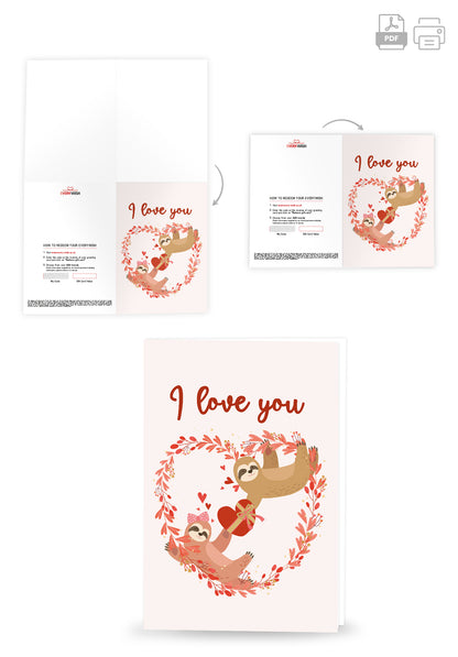 I love you - Sloth Heart