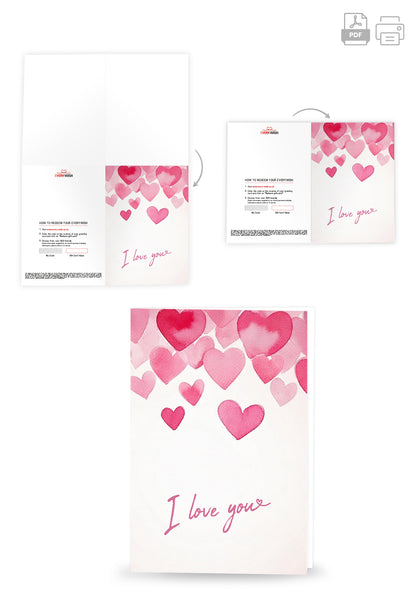 I Love You - Pink Hearts (Value)