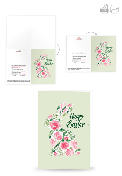 Happy Easter - Flower Bunny (Value)
