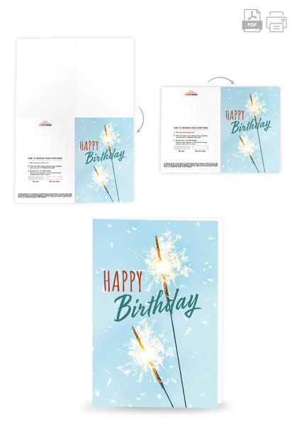 Happy Birthday - Sparkler