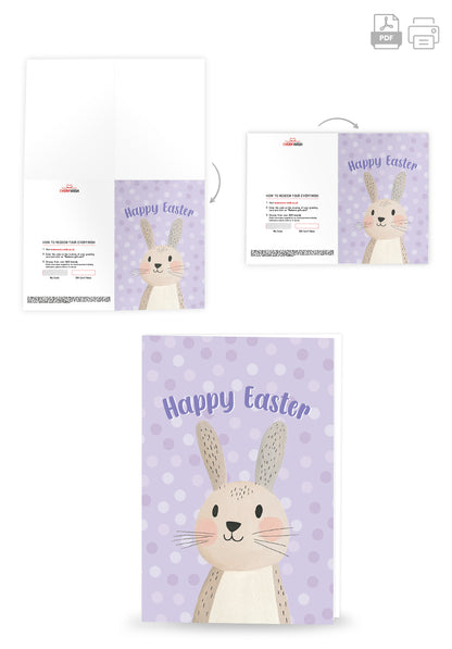 Happy Easter - Bunny Pastel Purple (Value)