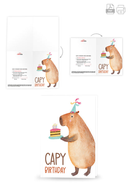 Capy Birthday - Capybara