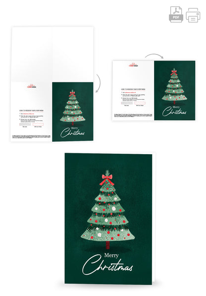 Merry Christmas - Christmas Tree Green