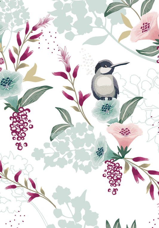 Bird on flower
