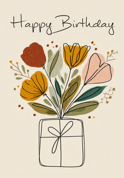 Happy Birthday - Gift flowers