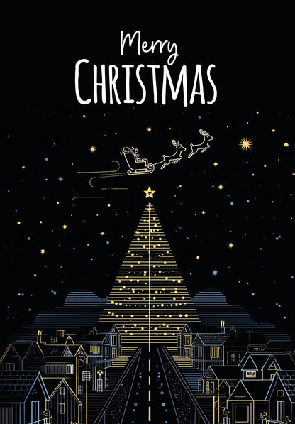 Merry Christmas - City Christmas tree