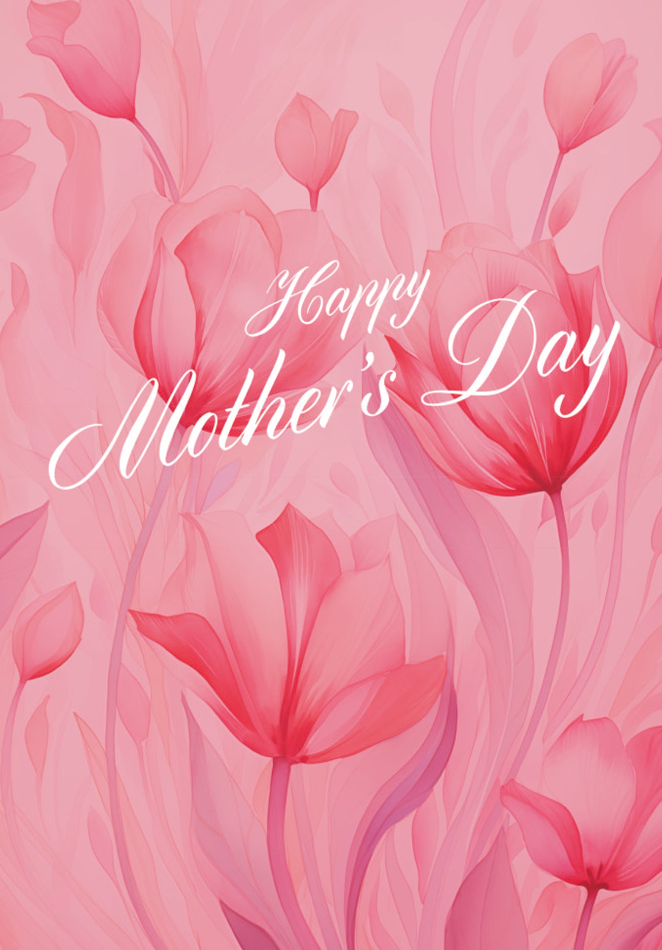 Happy Mother's Day - Pink Flowers