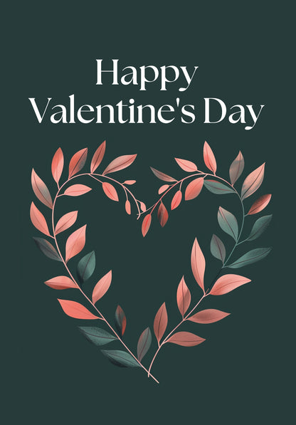 Happy Valentines Day - Heart Darkgreen