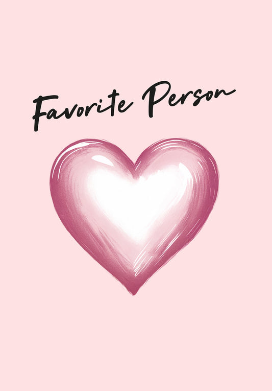 Favourite person - Pink heart