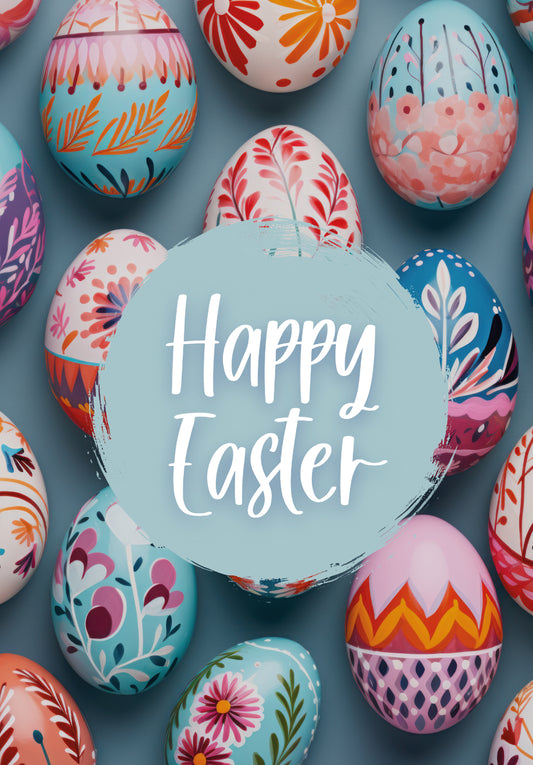 Happy Easter - Eggs Colourful